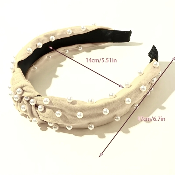 Faux Pearl Headband - Picture 3 of 3